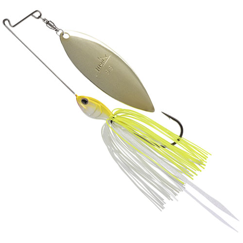 Molix Lover Short Arm Spinnerbait 3/8 Oz White Chartreuse